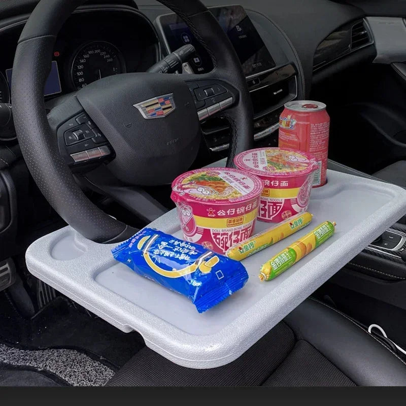 Portable Car Laptop Computer Desk Mount Stand Foldable Steering Wheel Dining Table Bracket Drink Food Coffee Tray Board Amagi